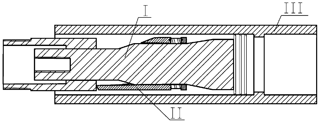 A full-diameter soluble fracturing sliding sleeve with umbrella key laminated sealing seat