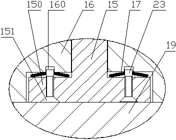 Demoulding device with spring-piece type tapered pin anti-breaking mechanism