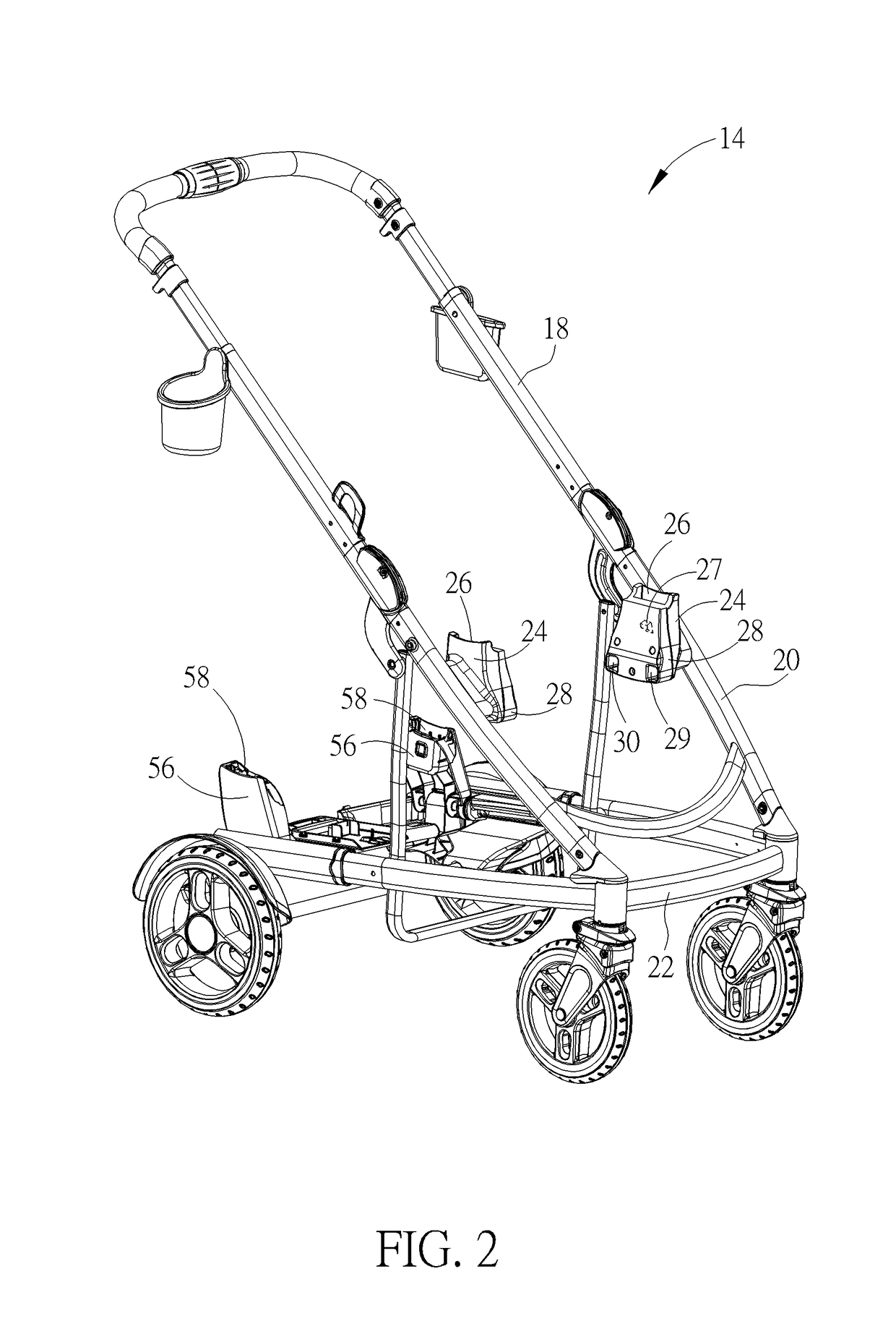 Basket and stroller apparatus thereof