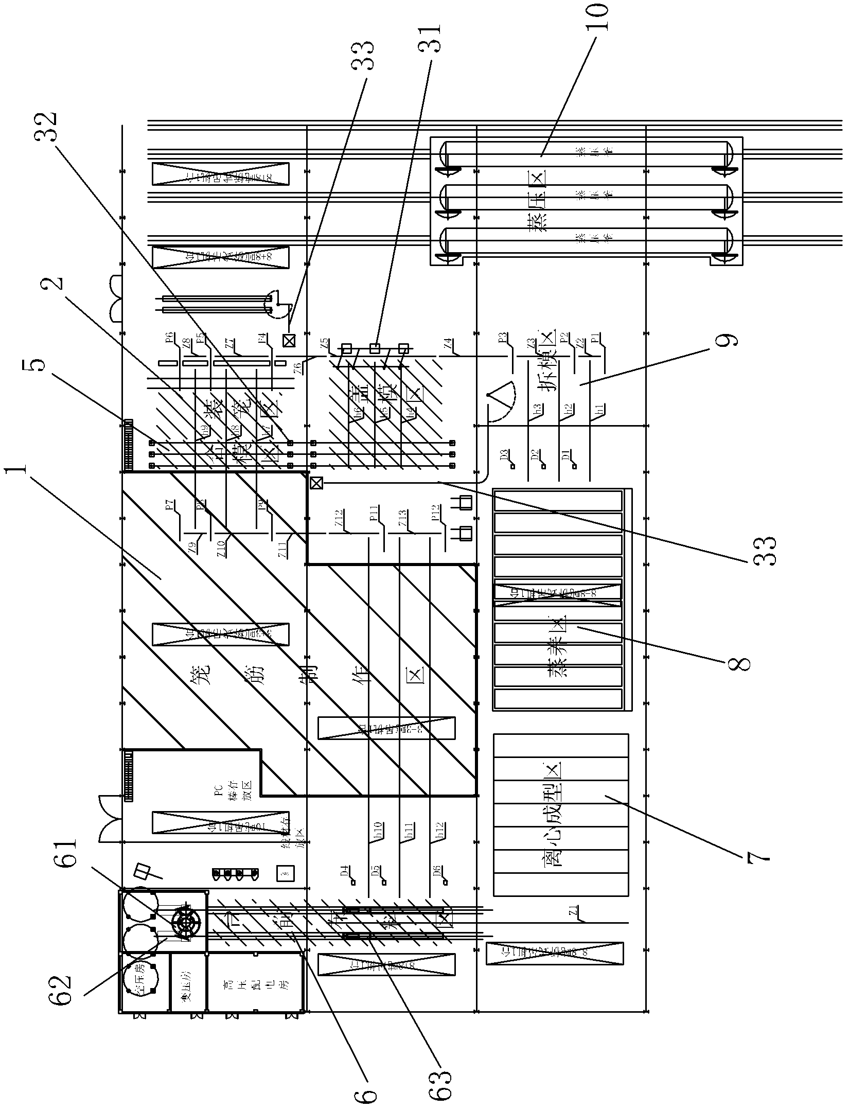 Pipe pile automatic production line