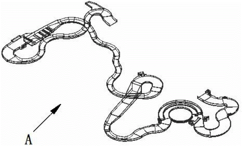 Method for constructing special-shaped solid concrete structure through wet sprayed concrete technique