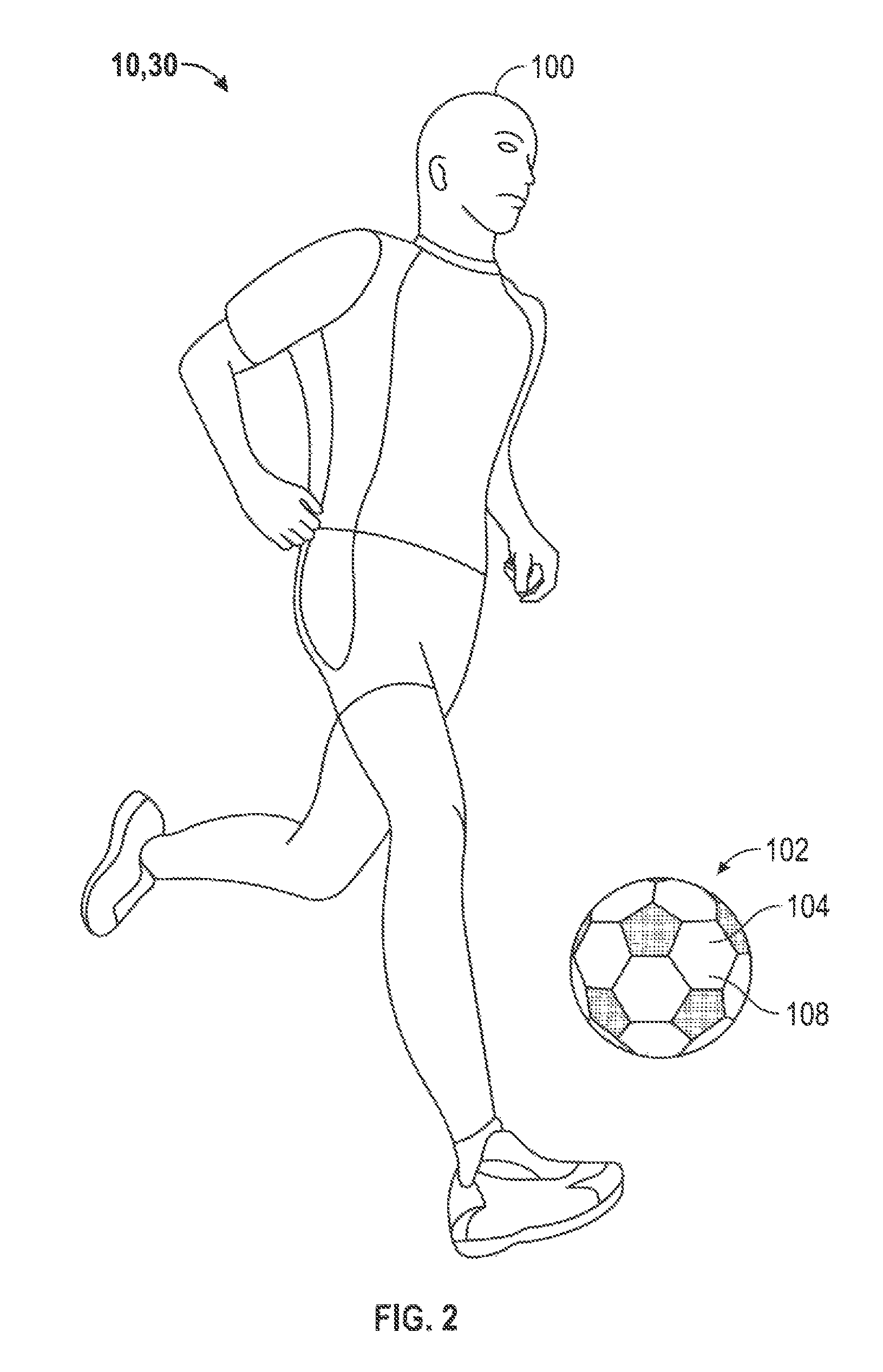 Wearable athletic activity monitoring methods and systems