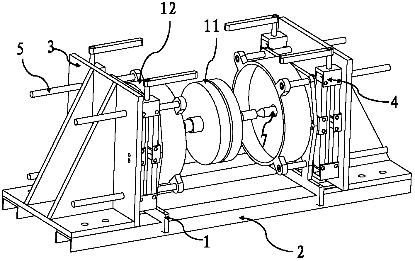 Assembling and disassembling tool for disk type permanent magnet motors and method for installing motor end covers