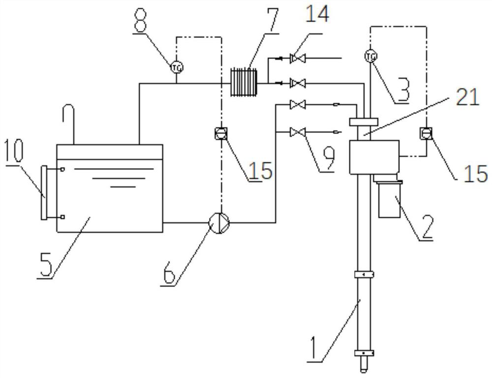 Telescopic in-furnace denitration device arranged at top of boiler