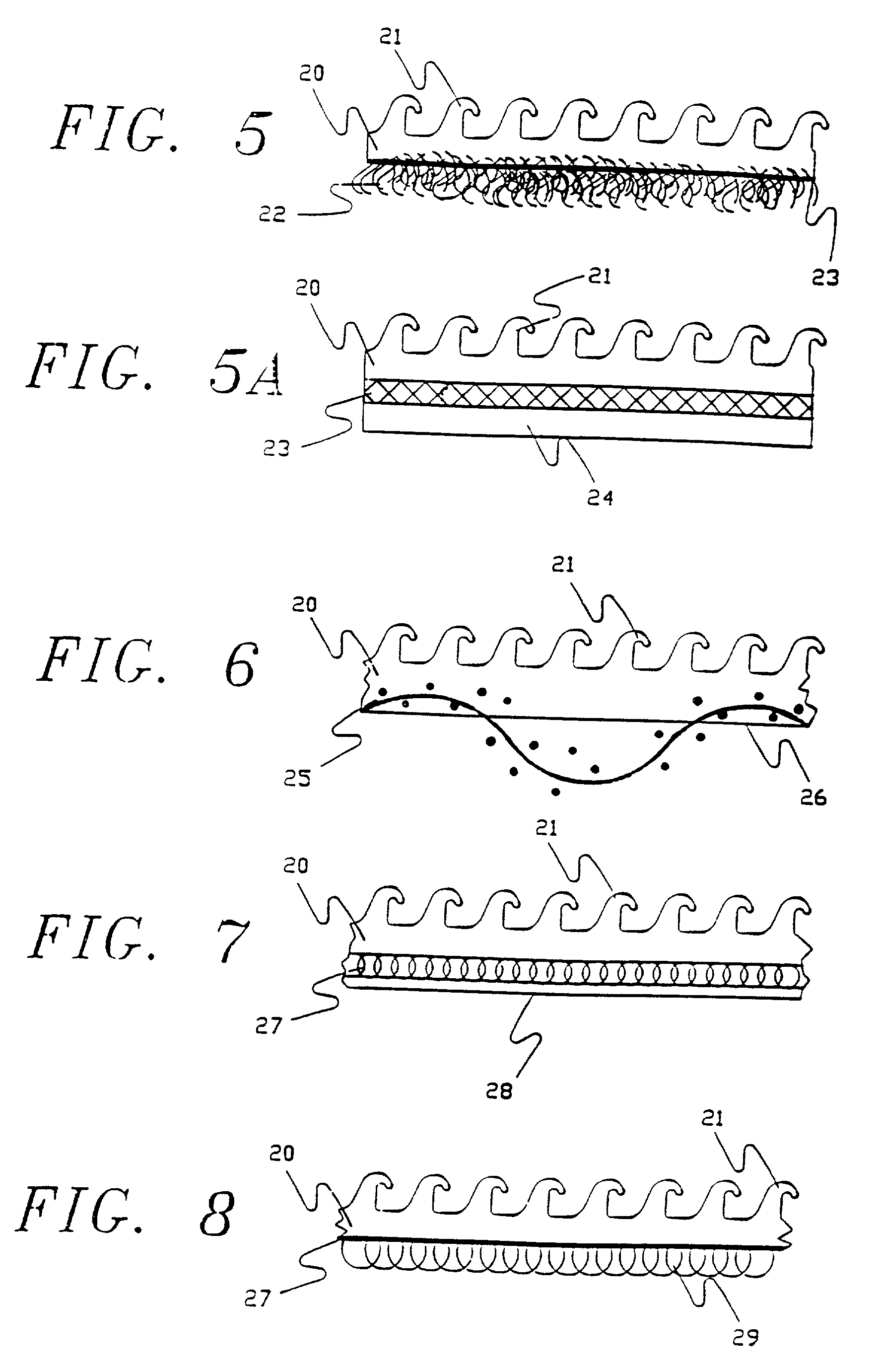 Laminated hook fastener