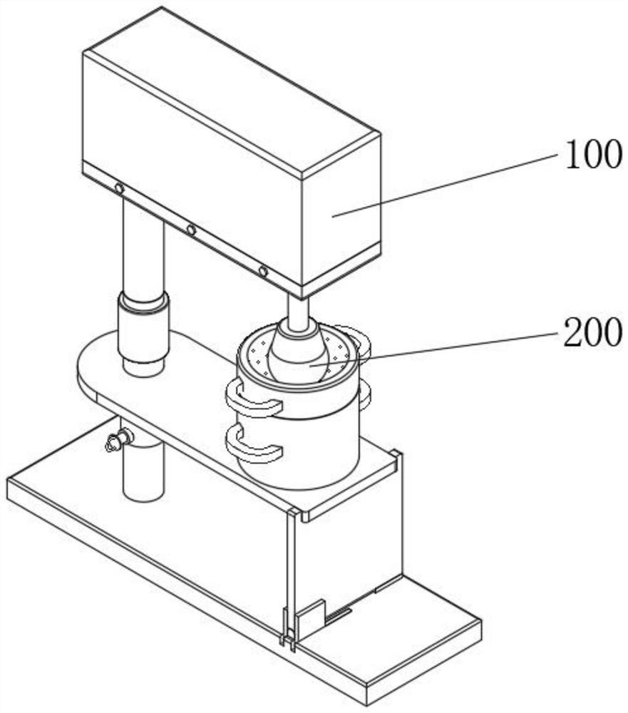 Oncology medicine smashing device based on high-frequency vibration