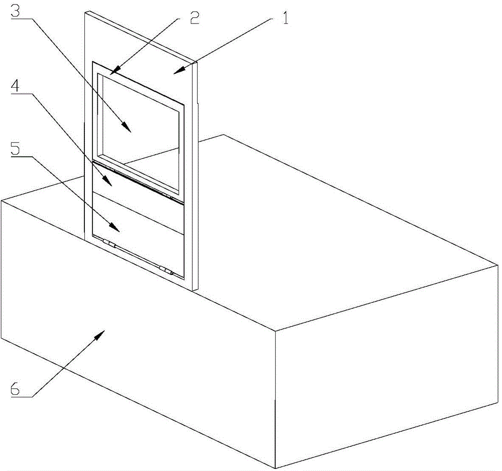 Flip-down foldable vehicle escape window