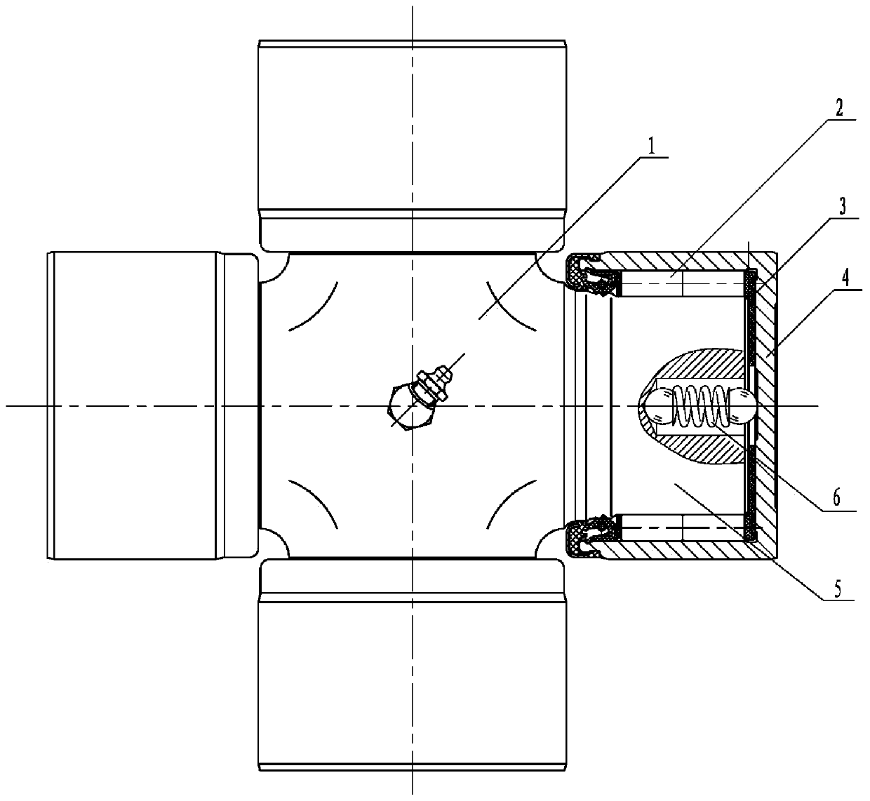 Vibration-absorption long-life universal joint