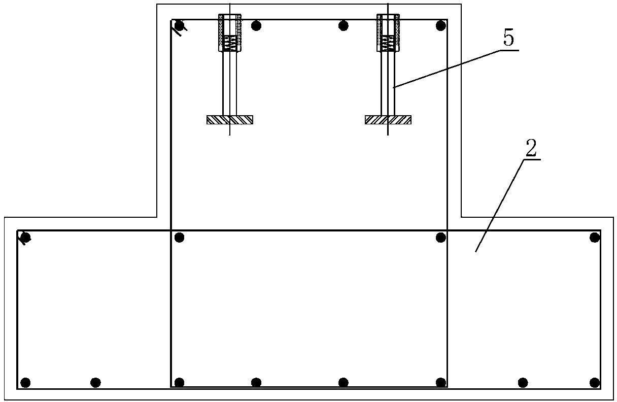 Bridge type wear-resistant pavement structure system with prefabricated reinforced concrete trough plate and construction method