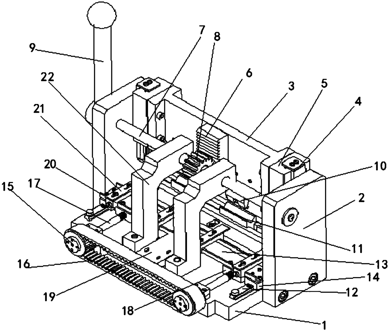 Miniature bending machine for machining small thin-wall part