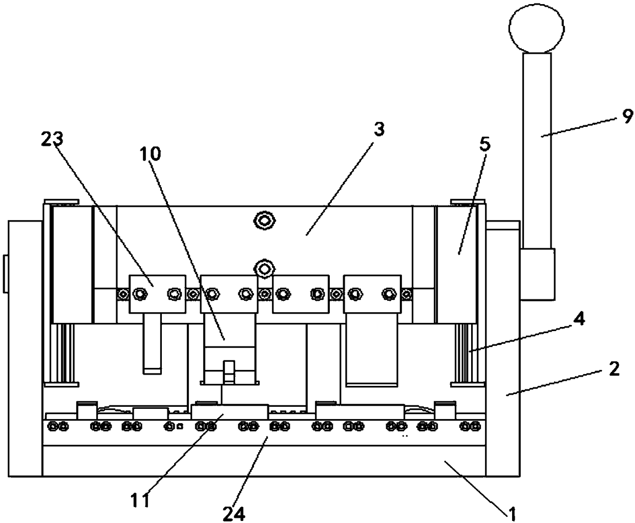 Miniature bending machine for machining small thin-wall part