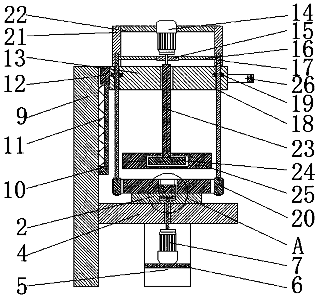 Grinding and polishing device for automobile gears