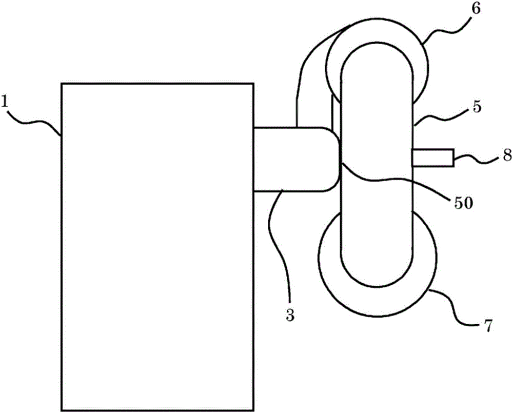 Exhaust system structure for internal combustion engine