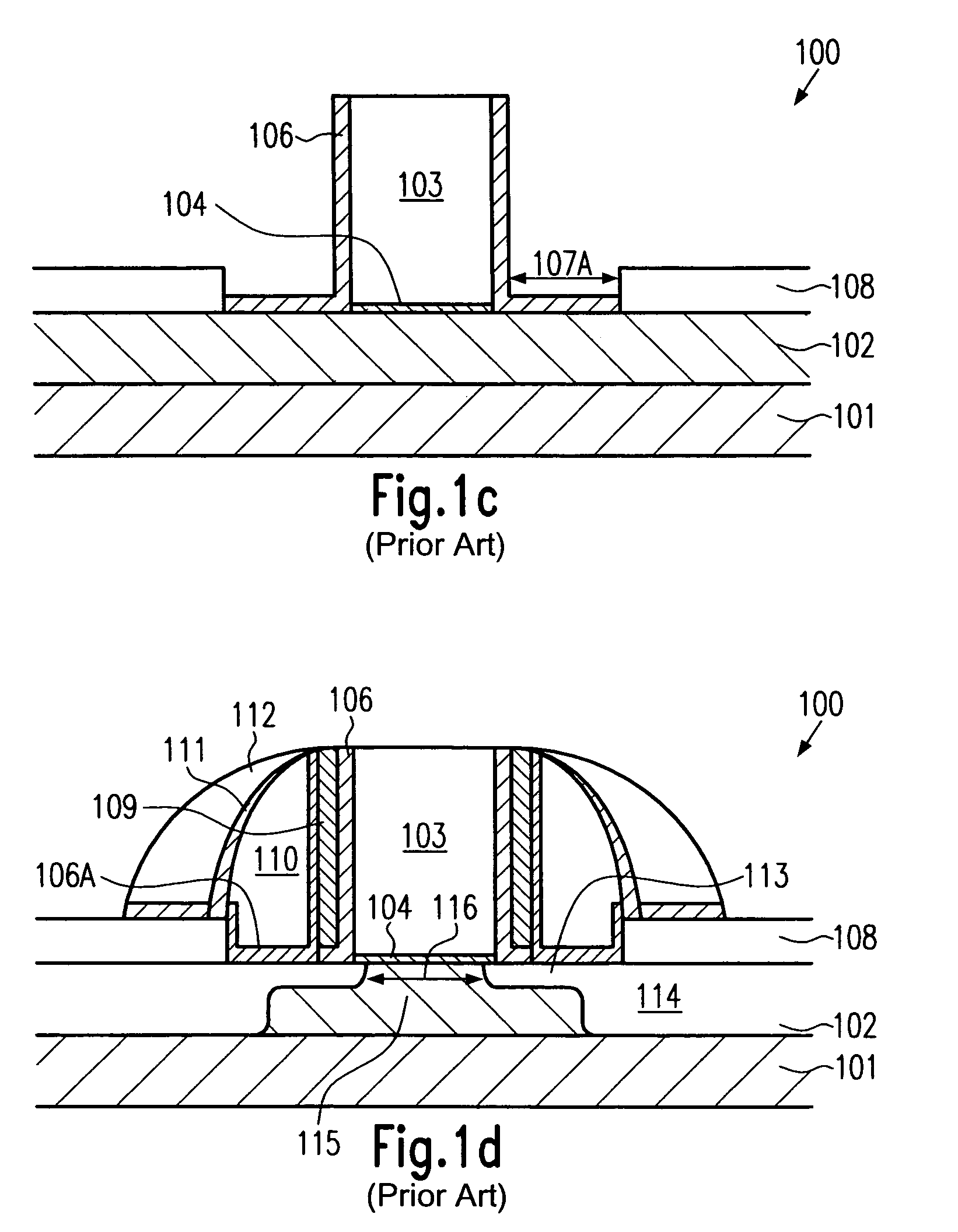 Technique for forming transistors having raised drain and source regions with different heights