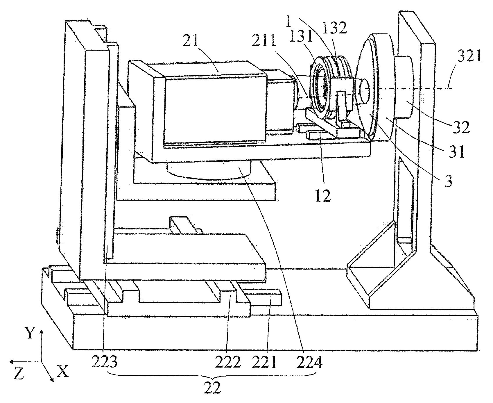 Near-null compensator and figure metrology apparatus for measuring aspheric surfaces by subaperture stitching and measuring method thereof