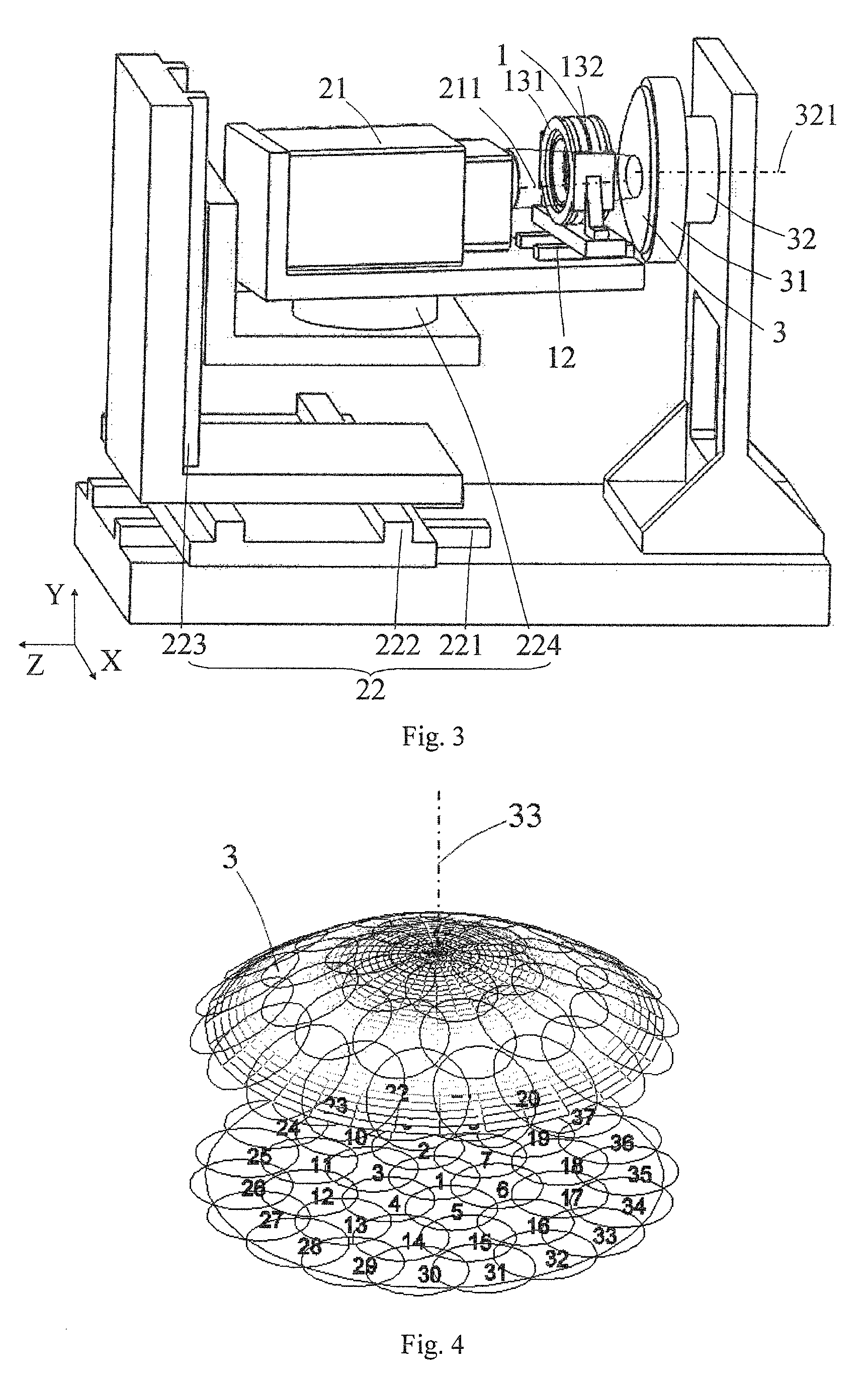 Near-null compensator and figure metrology apparatus for measuring aspheric surfaces by subaperture stitching and measuring method thereof