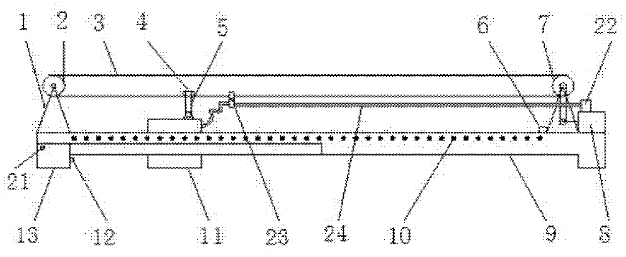 Tilt sensor based straightness measuring instrument and method