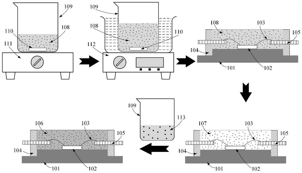 Three-dimensional high-thermal-conductivity white light LED and production method thereof