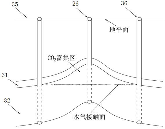 Method for carrying out compressed carbon dioxide energy storage on deep aquifer carbon dioxide geological sequestration