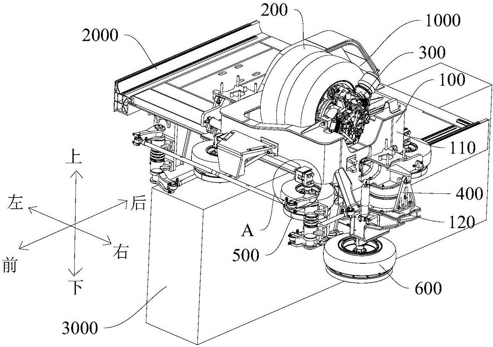 Suspension system and bogie assembly and railway vehicle comprising suspension system