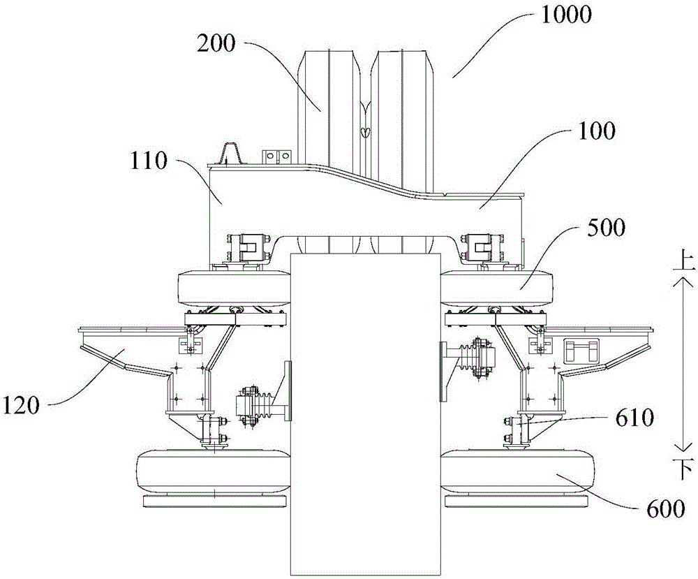 Suspension system and bogie assembly and railway vehicle comprising suspension system