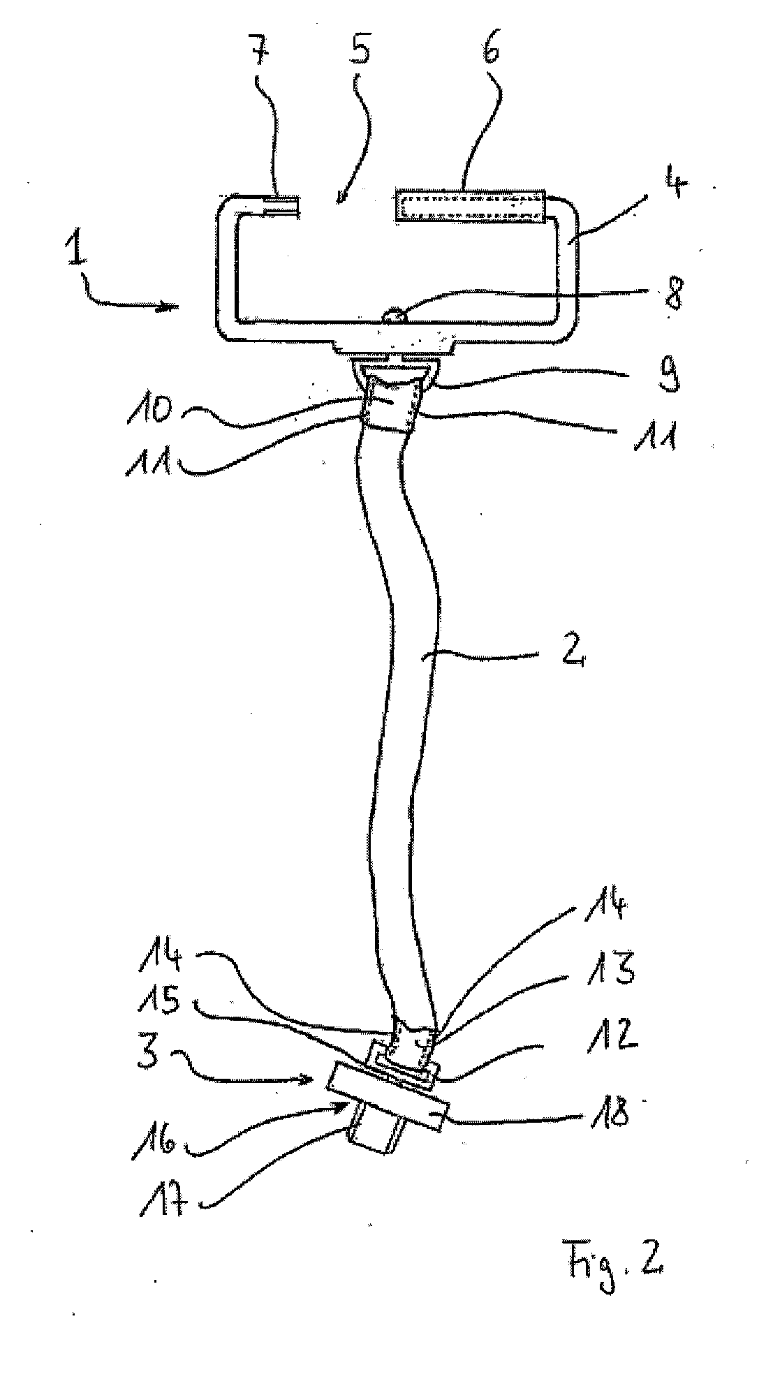 Device for detachably fastening a camera to a carrying strap