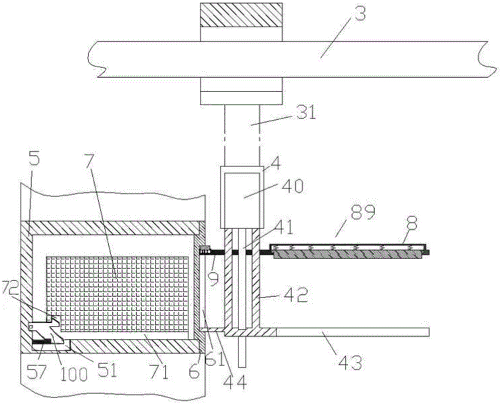 Intelligent storage logistics system with locking block