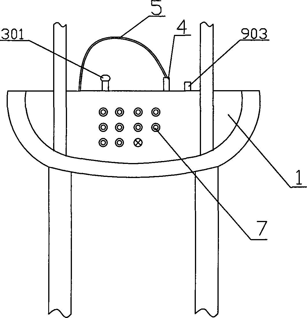 Case drawbar with anti-theft anti-robbing device