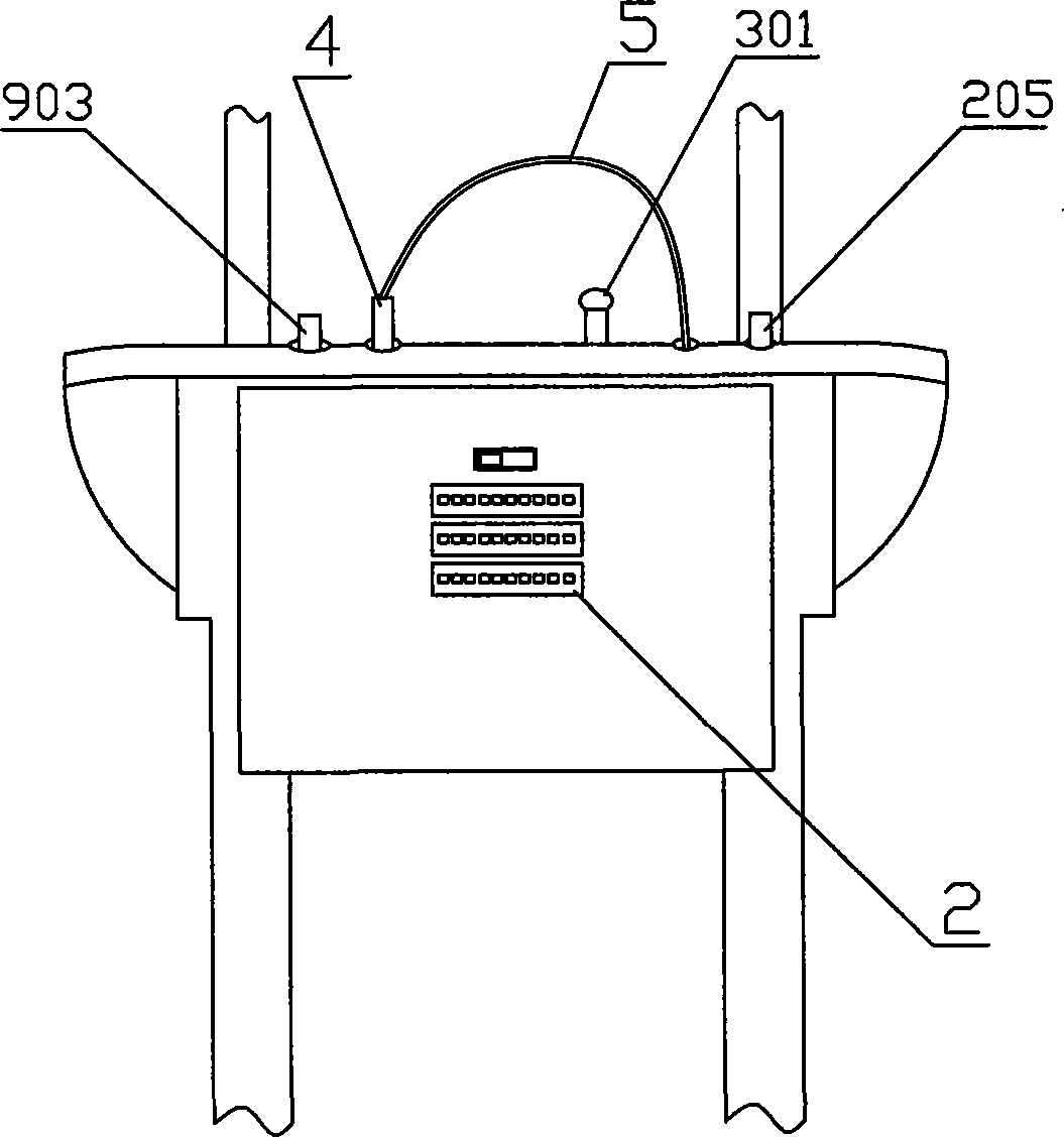 Case drawbar with anti-theft anti-robbing device