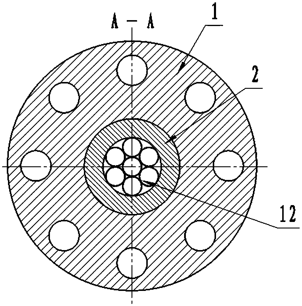 Integrative differential pressure type gas-liquid two-phase flow wellhead monitoring device