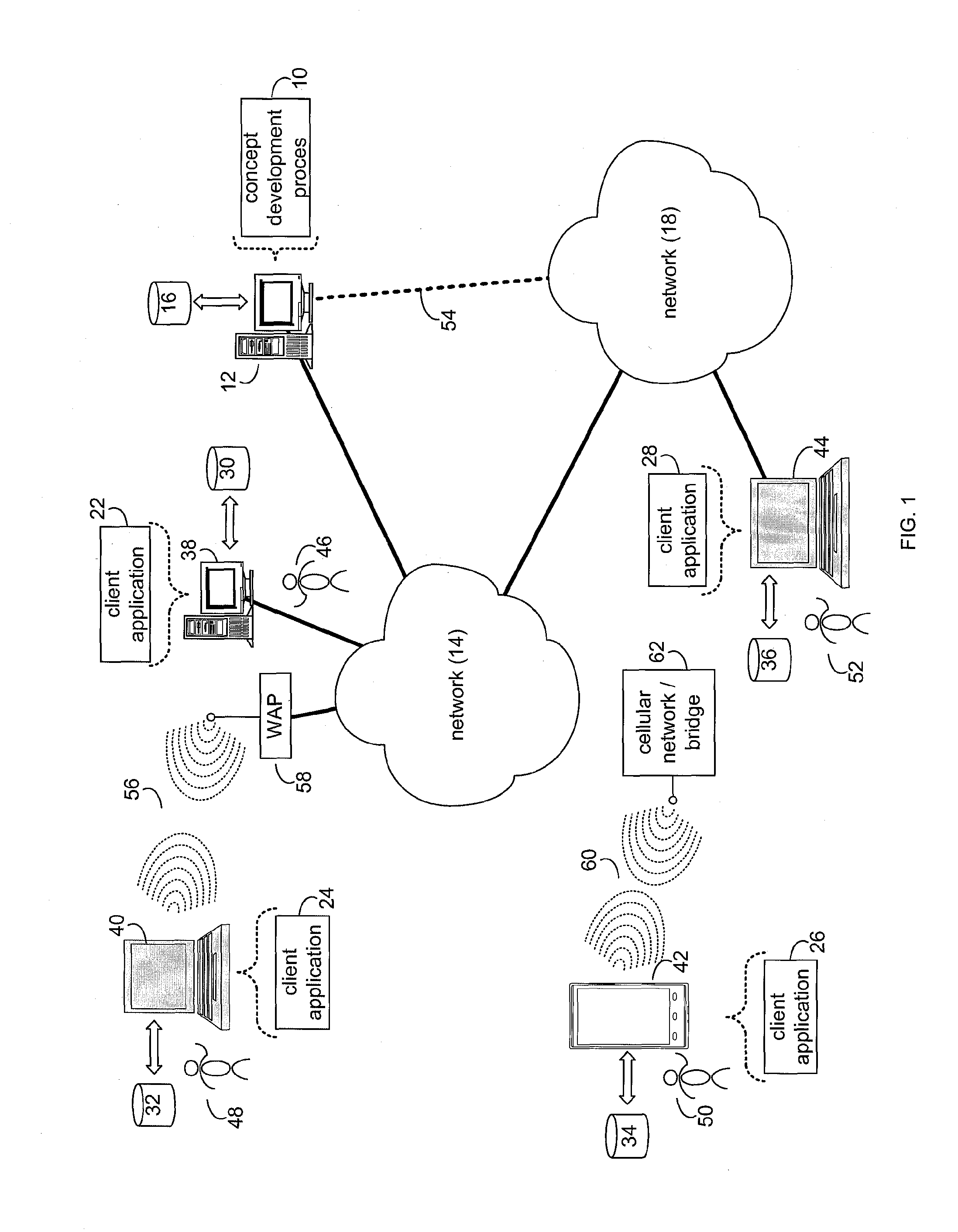 System and method for concept development with content aware text editor