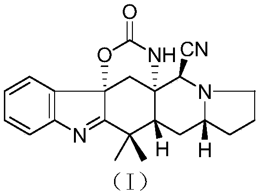 A kind of indole cyanoalkaloid compound and its preparation and application