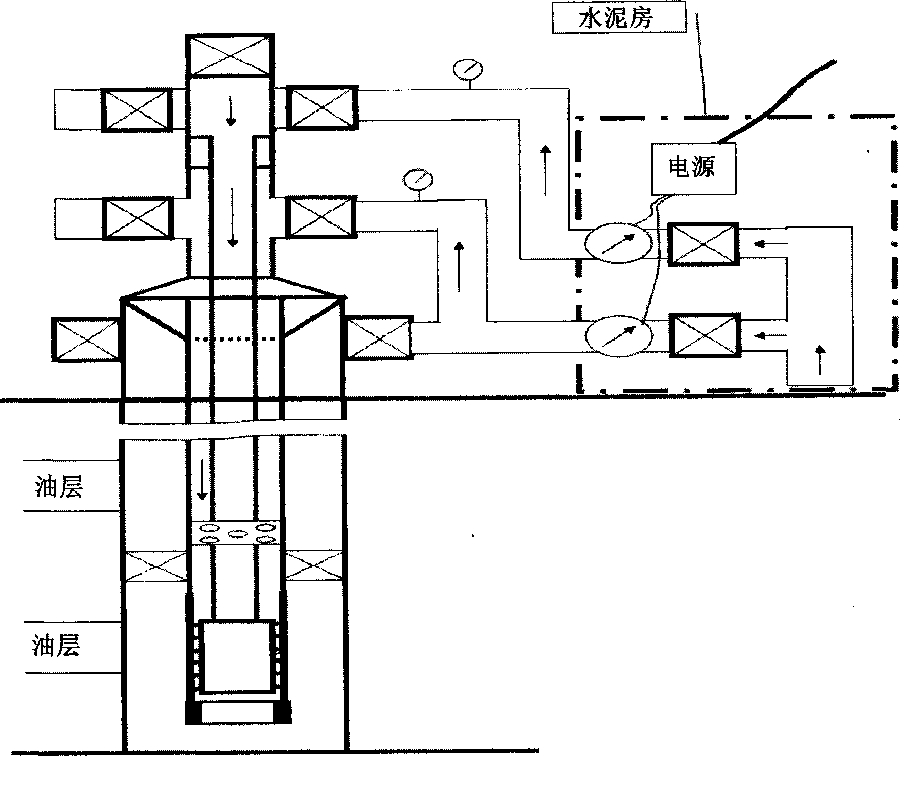 Stratified injection tubular pile