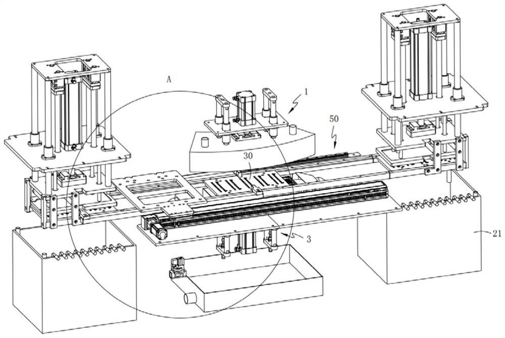 A double-station alternate casting and welding production process