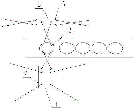 Double-ship counter-pulling positioning method of breakwater barrel type component