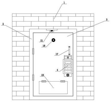 Anti-theft door based on block chain technology