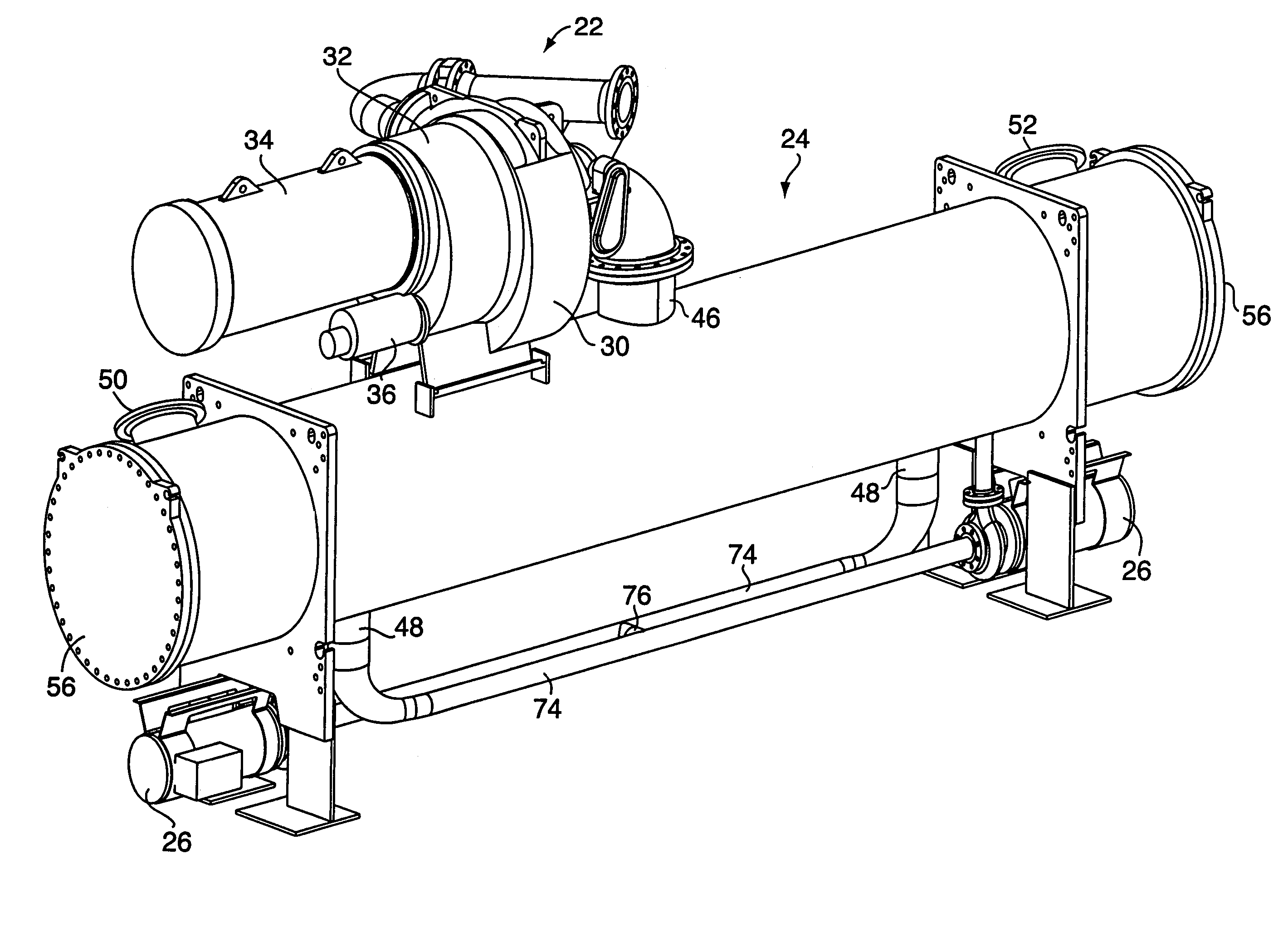 Method and apparatus for decreasing marine vessel power plant exhaust temperature