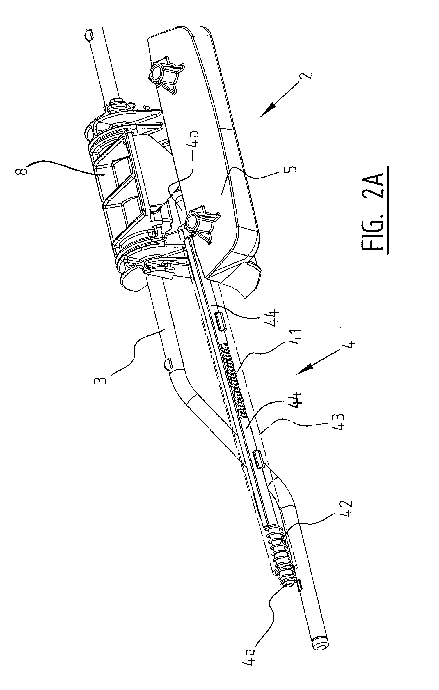 Buggy provided with a braking mechanism