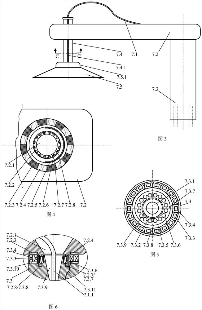 Swing arm motor of plate workpiece hemming device