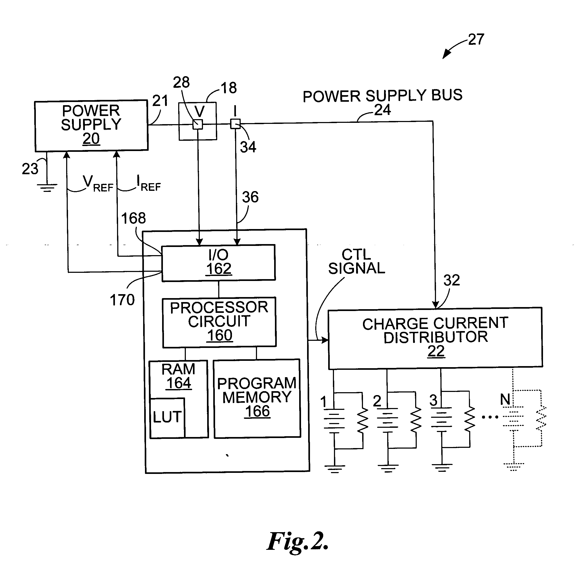 Method and apparatus for charging batteries in a system of batteries