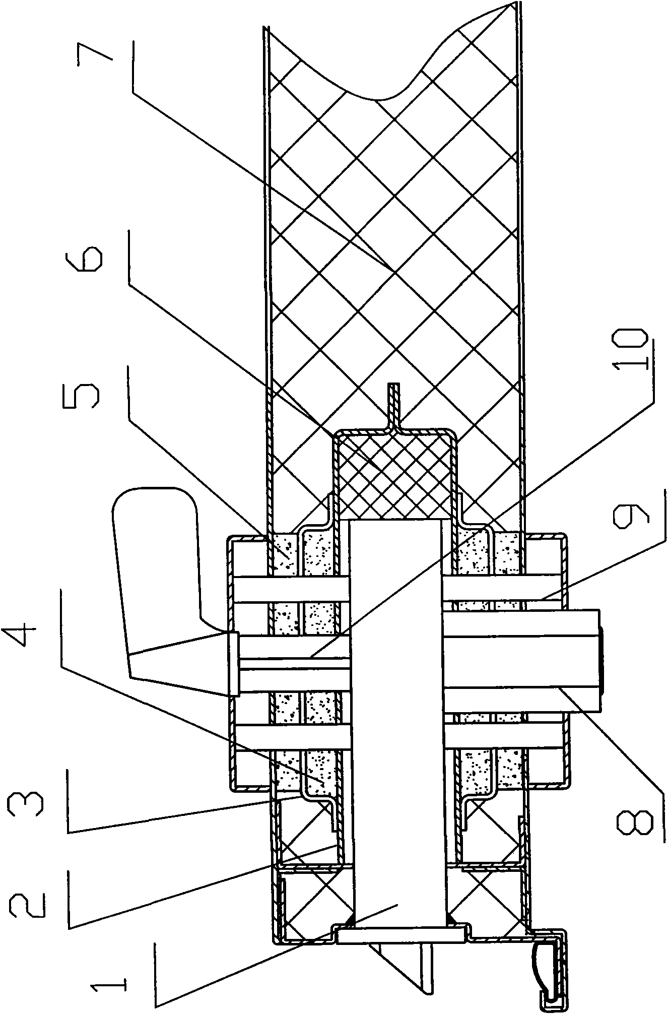 Fire-proof seal protection structure for fire-proof lock