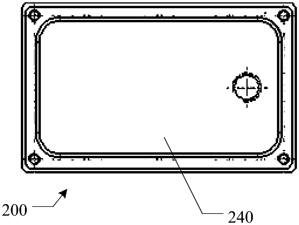 Ink box device for supplying ink to multiple spray nozzles and code spraying device