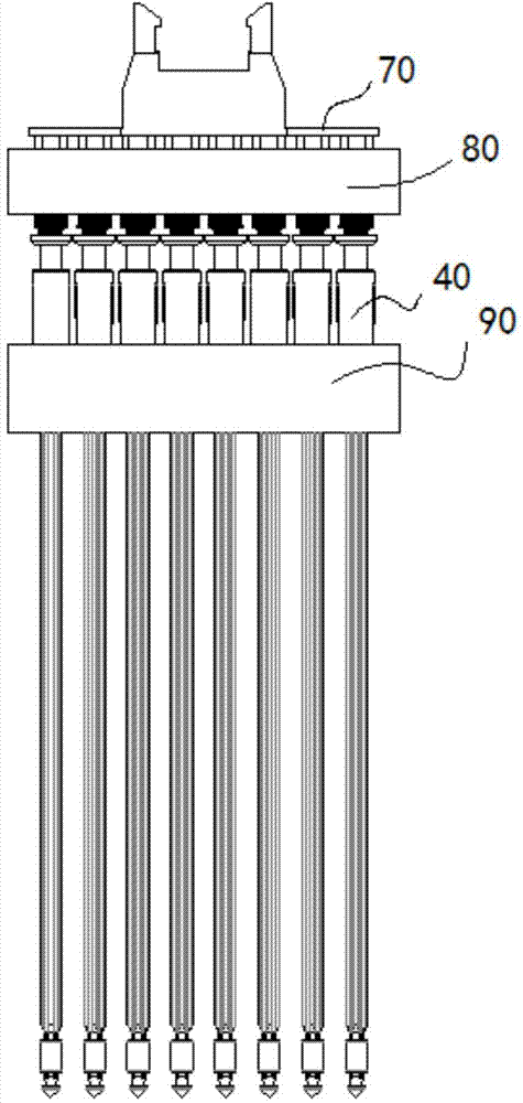 Power unit for electronic jacquard needle selecting mechanism