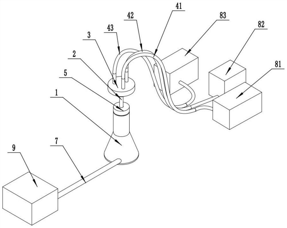 Suction filtration experiment device and method