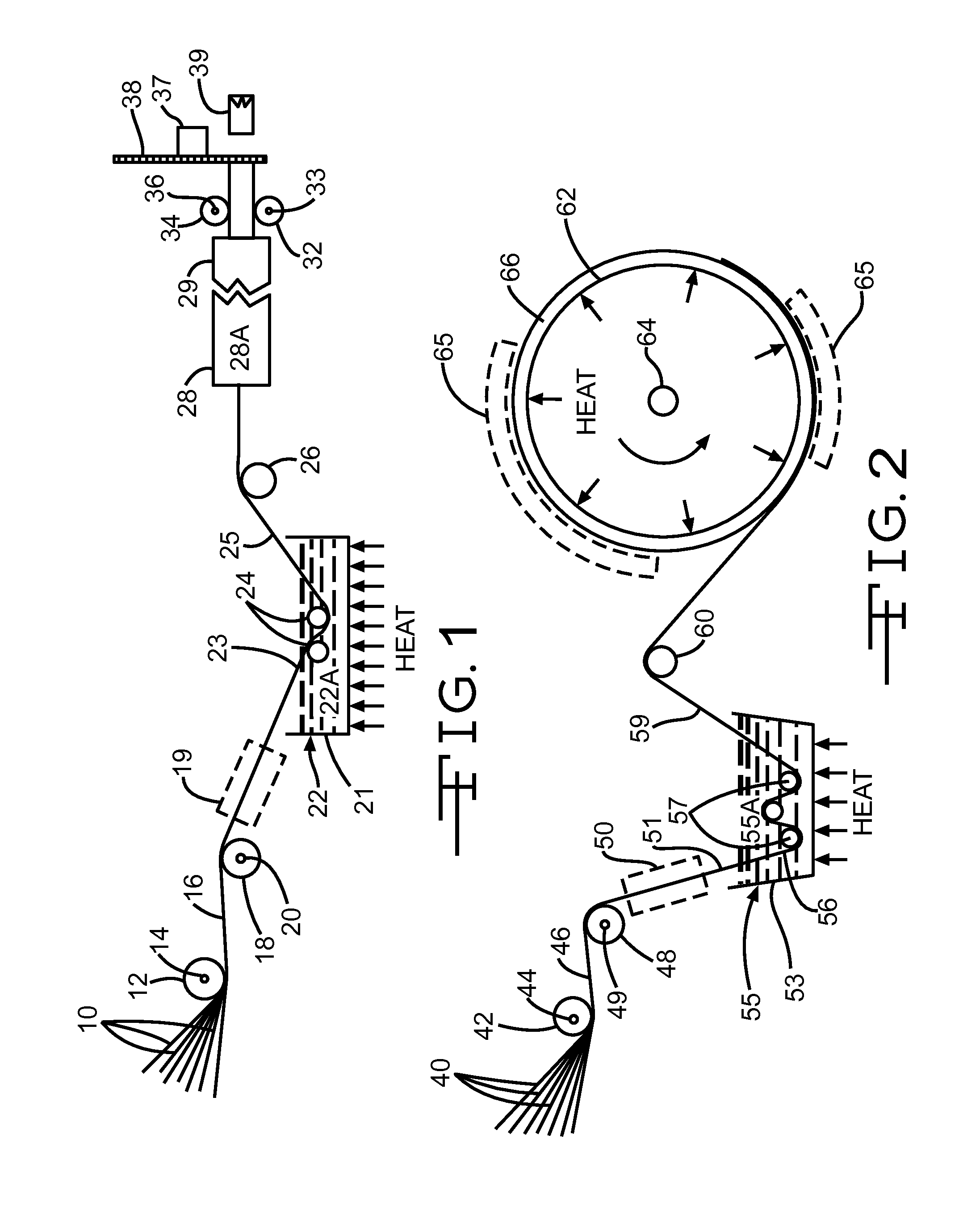 Methods and systems for making reinforced thermoplastic composites, and the products