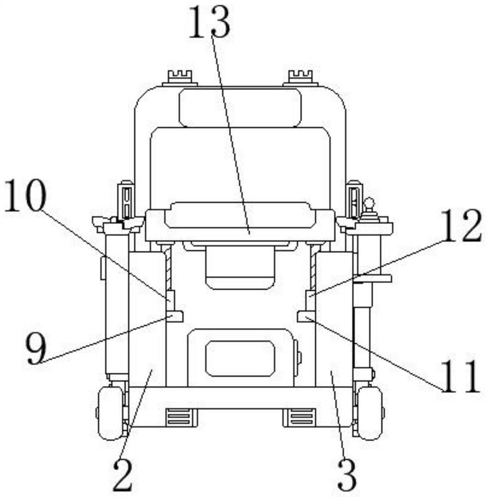 Movable lifting type surgical nursing chair