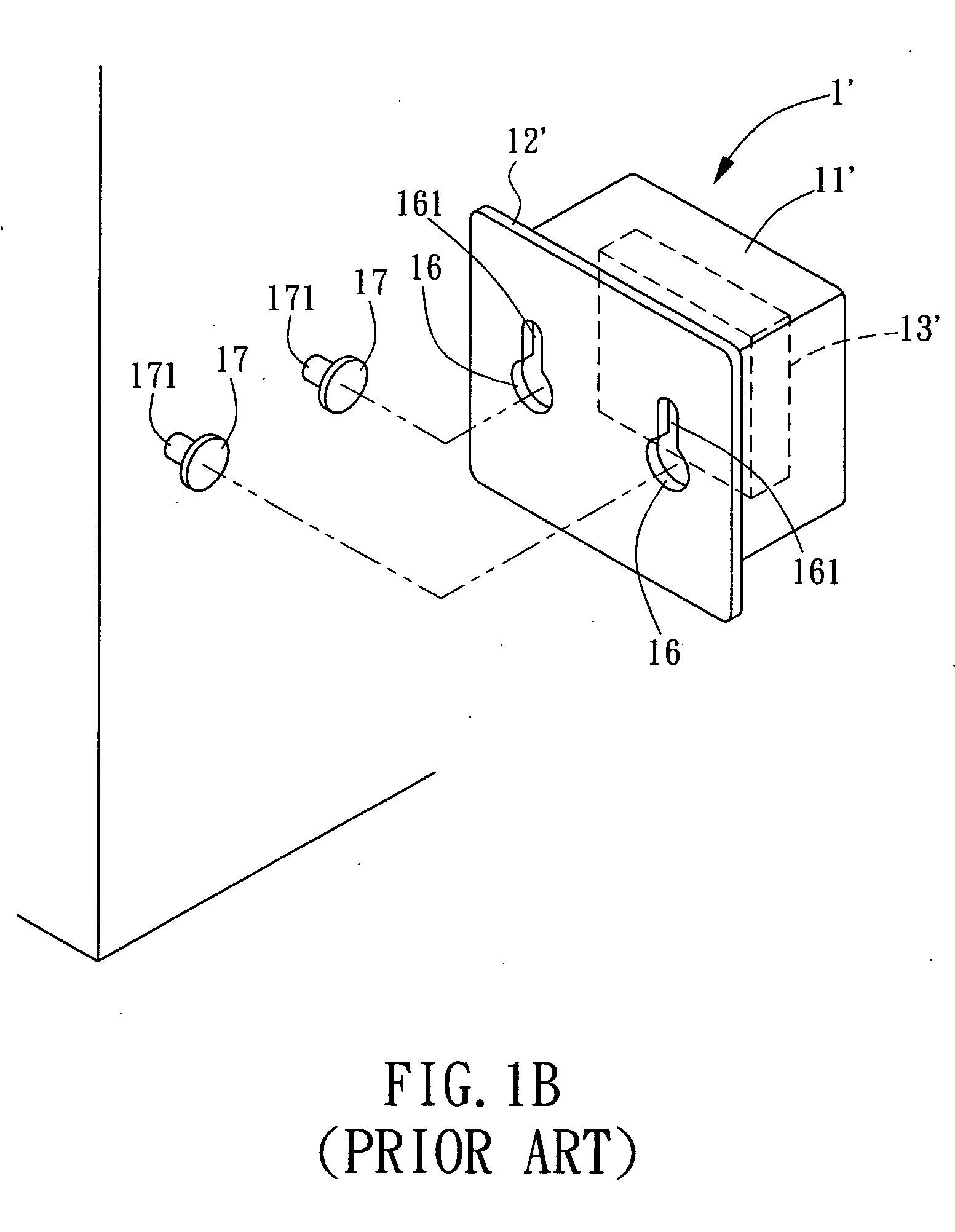 Hanging device for wireless transmission media