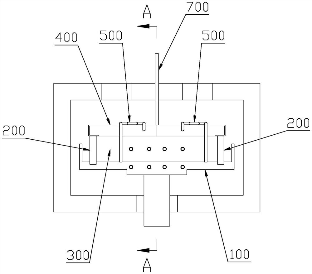 Glass forming device and forming method of large-diameter neodymium-doped phosphate laser glass