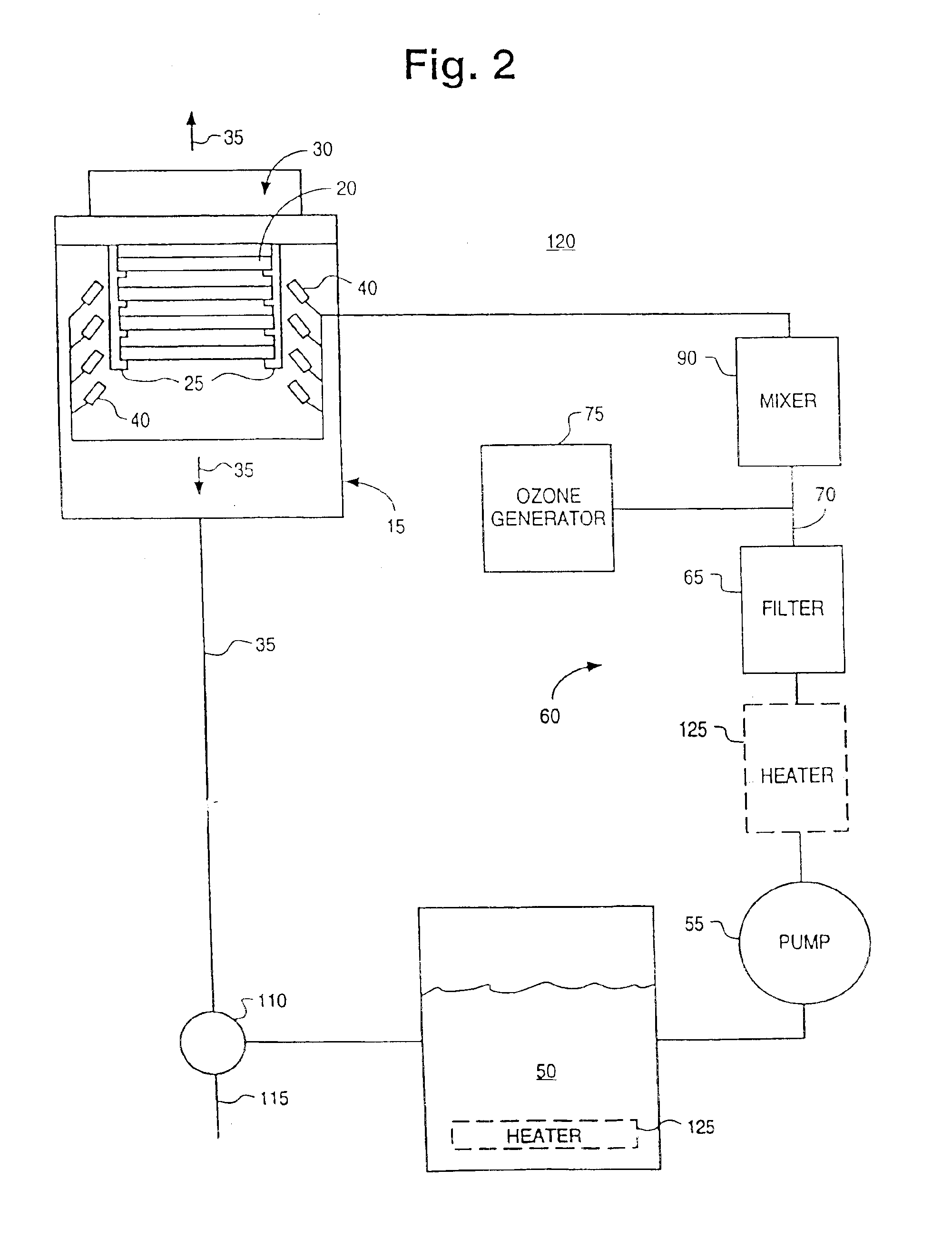 Process and apparatus for treating a workpiece such as a semiconductor wafer