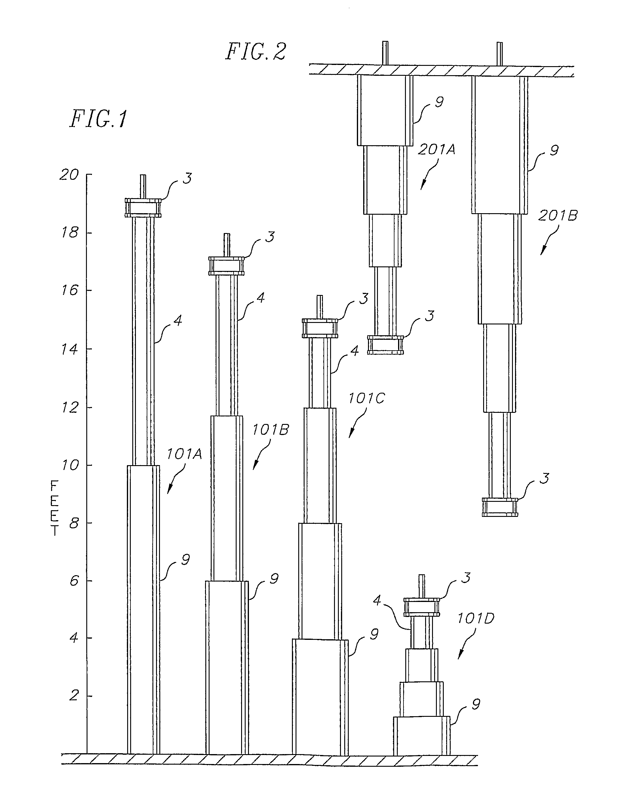 Adjustable height inlet/outlet liquid level management tools and systems